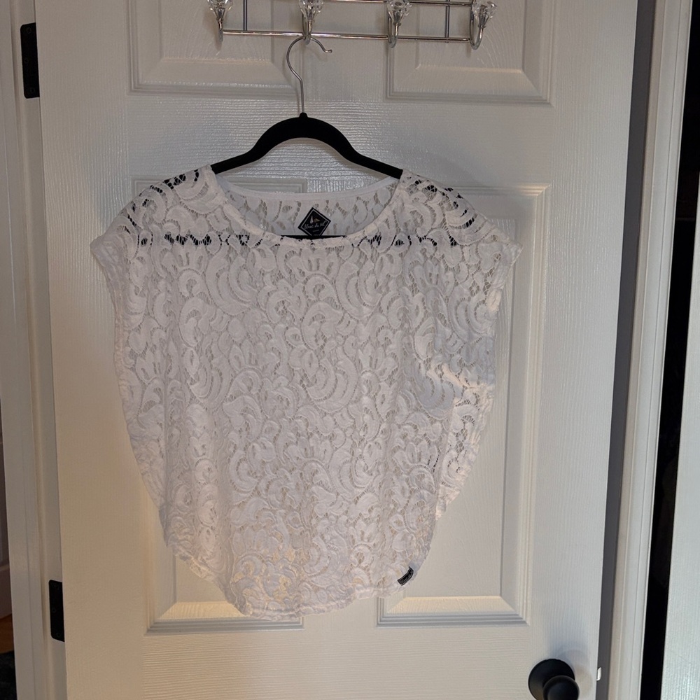 Elegant White Lace Top